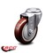 Service Caster 4 Inch Maroon Polyurethane Wheel Swivel Bolt Hole Caster SCC-BH20S414-PPUB-MRN - alternate 1